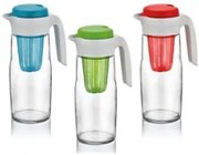 Стъклена кана с филтър 1,4л DAISY различни цветове M-111484 - Horecano