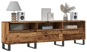 857193 vidaXL ТВ шкаф, старо дърво, 150x30x44,5 см, инженерно дърво