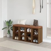 342614 vidaXL Пейка за обувки, кафяв дъб, 103x30x48 см, инженерно дърво