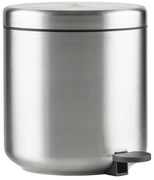 Кошче за боклук с педал от неръждаема стомана в матово сребрист цвят 4 l Ume – Zone