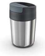 Чаша за пътуване в тъмно синьо лъскаво сребро 340 ml Sipp - Joseph Joseph