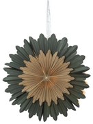 Зелена коледна украса , ø 55 cm Crystal - Star Trading