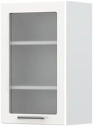 Висящ шкаф Modena V7-45-1KS with Витрина-White - White glossy