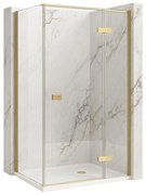 Душ кабина Rea Atlas 90x80 Brush Gold