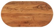 370086 vidaXL Плот за маса, 100x50x2,5 см, овален, масивна акация