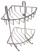 Двуетажна стена за душ 22,5x30 см, хром лъскав