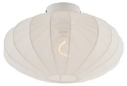 Японски таванен абажур бял с текстилен абажур - Bida
