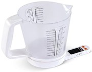 Lamart - Цифрова кухненска везна с мерителна чаша 2xAAA бяла