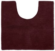 Изтривалка за баня в цвят бордо 50x45 cm Riva - Tiseco Home Studio