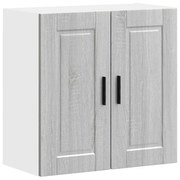 854063 vidaXL Кухненски стенен шкаф Porto, сив сонома, инженерно дърво