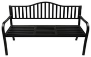 Черна метална градинска пейка Segula - Garden Pleasure