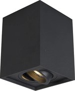 Интелигентен прожектор черен регулируем вкл. WiFi GU10 - Quadro Up