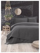 Антрацитна олекотена ватирана покривка за легло , 220 x 240 cm Monart - Mijolnir