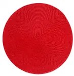 Horecano - Подложка за хранене кръгла ф38см PVC червена (9964)