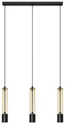 LED Висящ полилей BARS 3xGU10/4,8W/230V златист/черен