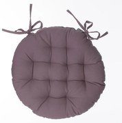 Кръгла възглавница за стол atmosphera Anjali, 38 cm - Пепеляв