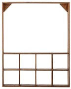 Стенен рафт на няколко нива от рециклирано дърво в естествен цвят 10 cm Marino – Bloomingville