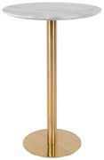 Кръгла бар маса с мраморен плот ø 70 cm Bolzano - House Nordic