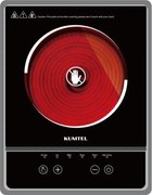 Инфрачервен котлон Kumtel HCA-1001, 2000W, Витрокерамика, 6 предварително зададени функции, Сензорно управление, Таймер, Черен