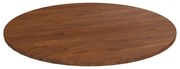342970 vidaXL Кръгъл плот за маса тъмнокафяв Ø80x1,5 см обработен дъб масив