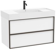 Конзолен шкаф A851992509, Roca, с мивка, бял мат, 100x49x68.5см