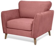 Розово кресло от рипсено кадифе Paris – Scandic