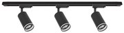 Точково осветително тяло за шинна система PIPE 3xGU10/10W/230V черно