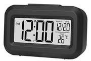 Winner Group - Будилник с LCD дисплей и термометър 2xAAA черен