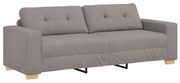 4105094 vidaXL Диван Таупе 221 x 78 x 80 см. текстил