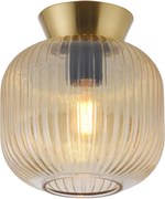 Schöner Wohnen 13574-27 - Плафон NAMI 1xE27/25W/230V Ø 20 см златист/бежов