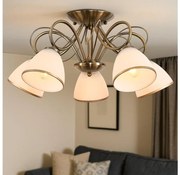 Brilagi - Плафонен полилей FRED 5xE27/60W/230V диаметър 59 см бронзов