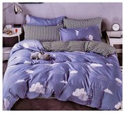 Двулицево спално бельо MarketVarna, 4 части - Модел V10745