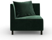 Модул Cristina ъглов в цвят тъмнозелено, 88х88х82 см