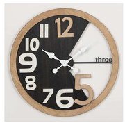 Стенен часовник 1xAA Ø 59,5 см бежов/черен