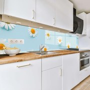 Флорален кухненски гръб - Маргаритки