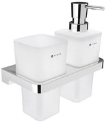 NIMCO MA 2905831H-26 - Стенен дозатор за сапун с поставка за четки за зъби MAYA 290 мм