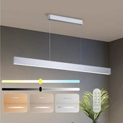 Brilagi - Димируема LED полилей SLEEKLINE SMART LED/40W/230V Wi-Fi Tuya сребрист + дистанционно управление