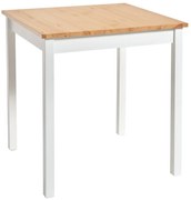 Трапезна маса от борова дървесина с бяла конструкция , 70 x 70 cm Sydney - Bonami Essentials