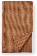 Кафяво памучно одеяло 150x200 cm Jaipur Chunky Waffle – Pineapple Elephant