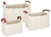 Сет сгъваем кошници atmosphera, 16/17/20см, Памук, 3бр