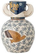 Глинена ръчно рисувана ваза (височина 23,5 cm) Hezha – Bloomingville