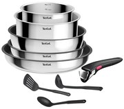 Tefal - Комплект съдове за готвене от 9 части INGENIO COOK, неръждаема стомана
