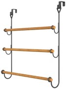 G-Закачалка за хавлии за окачване на врата 32x18.8x62cm ЧЕРЕН МАТ (82759-001)