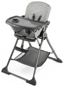 KINDERKRAFT - Детско столче за хранене FOLDEE сив
