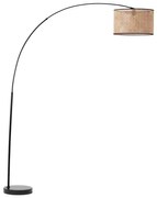 Brilliant - Подова лампа WILEY 1xE27/60W/230V черна/бежова