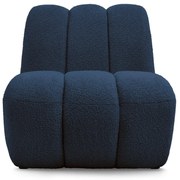 Тъмносиньо кресло от прежда с примки от букле Janissaire – Bobochic Paris