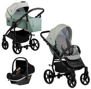 Бебешка количка 3в1 Karina Light BUBA - Light Green