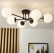 Brilagi - Плафониера MALIVA 6xE14/15W/230V черна/бяла
