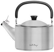 Матиран чайник от неръждаема стомана с бутало , 1,5 л Diamante - Vialli Design