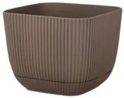 Horecano - Квадратна саксия №1 - 8.2x8.2xh7.1cm 270ml ТЕРА (G-381-T)